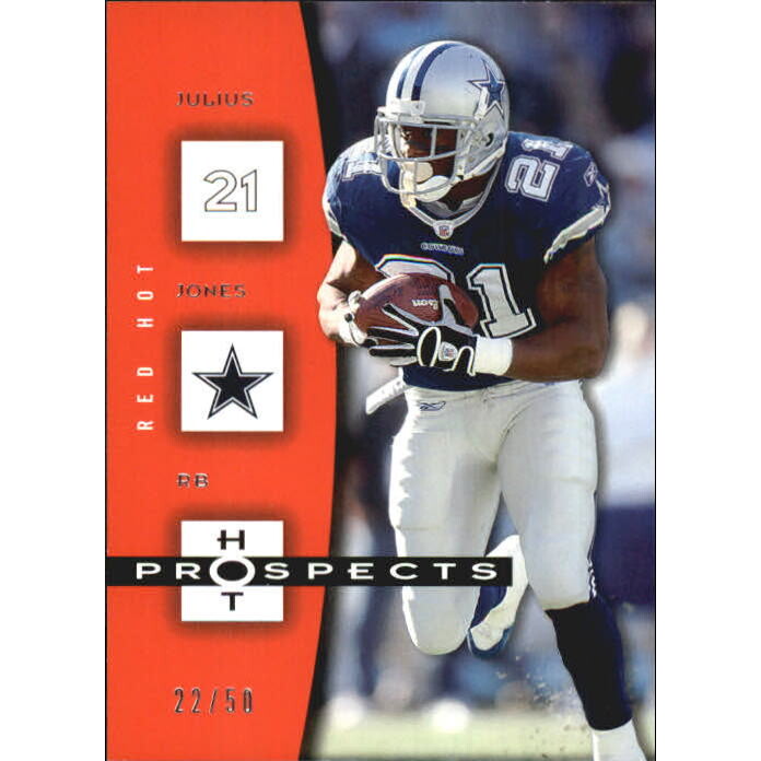 2006 Hot Prospects Red Hot #26 Julius Jones