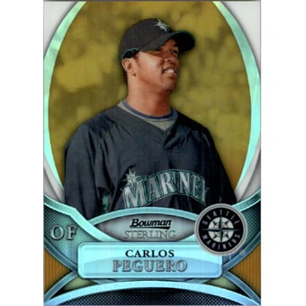 2010 Bowman Sterling Prospects Gold Refractors #CP Carlos Peguero