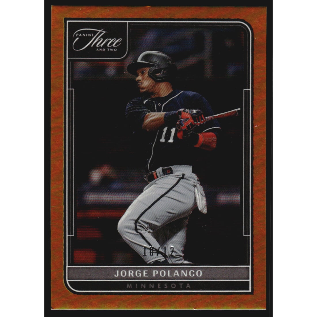 2022 Panini Three and Two Holo Gold #61 Jorge Polanco