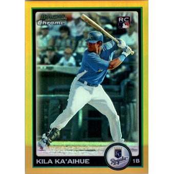 2010 Bowman Chrome Gold Refractors #184 Kila Ka'aihue