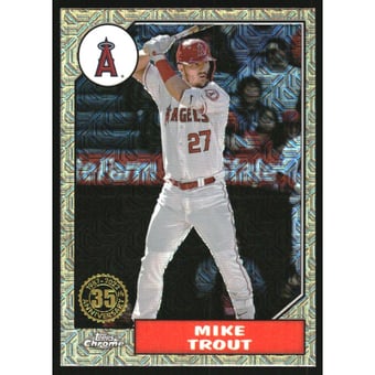 2022 Topps Update '87 Topps Silver Pack Chrome #T87C11 Mike Trout
