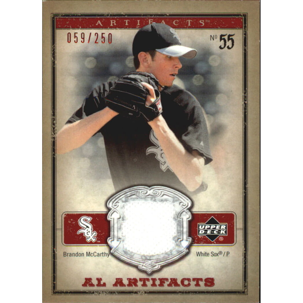 2006 Artifacts AL/NL Artifacts Red #BMA Brandon McCarthy Jsy/250 2006 Artifacts AL/NL Artifacts Red #BMA Brandon McCarthy Jsy/250