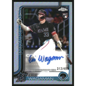 2025 Topps Chrome Update Autographs Refractors #ACEW Eric Wagaman
