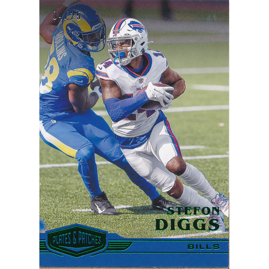 2020 Panini Plates and Patches Green #54 Stefon Diggs. rookie card picture