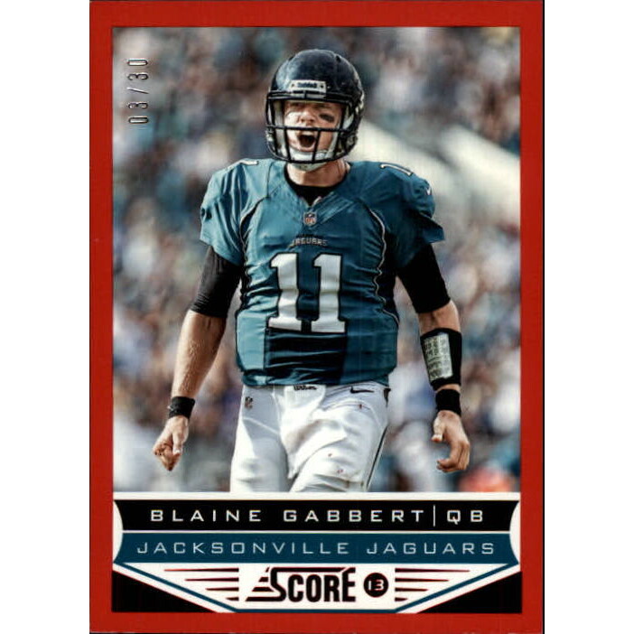 2013 Score Red Zone #95 Blaine Gabbert