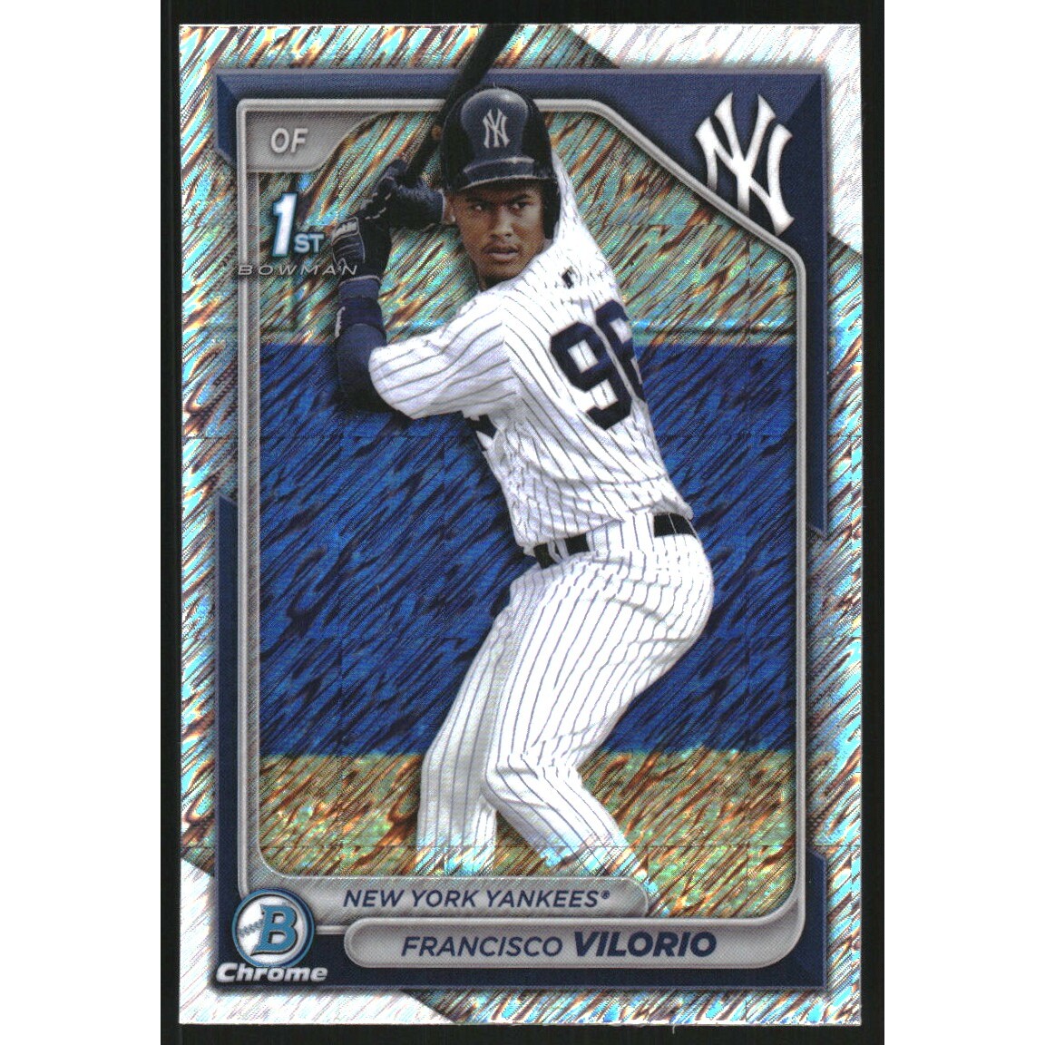2024 Bowman Chrome Prospects Shimmer Refractors #BCP169 Francisco Vilorio
