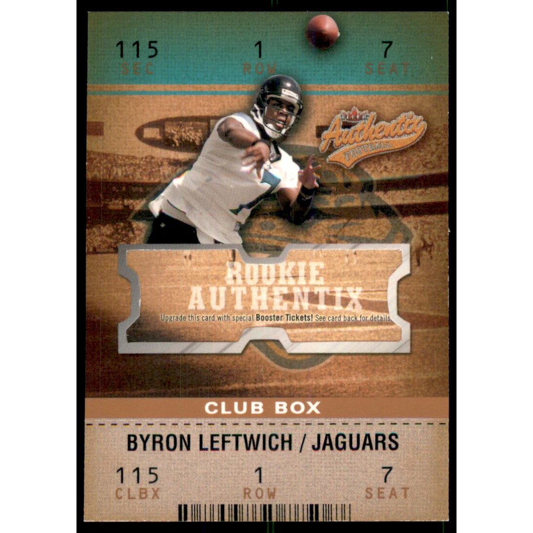 2003 Fleer Authentix Club Box #114 Byron Leftwich