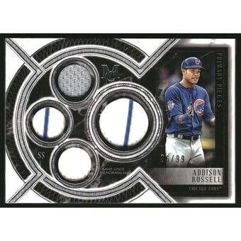 2018 Topps Museum Collection Primary Pieces Quad Relics #SPQRARU Addison Russell