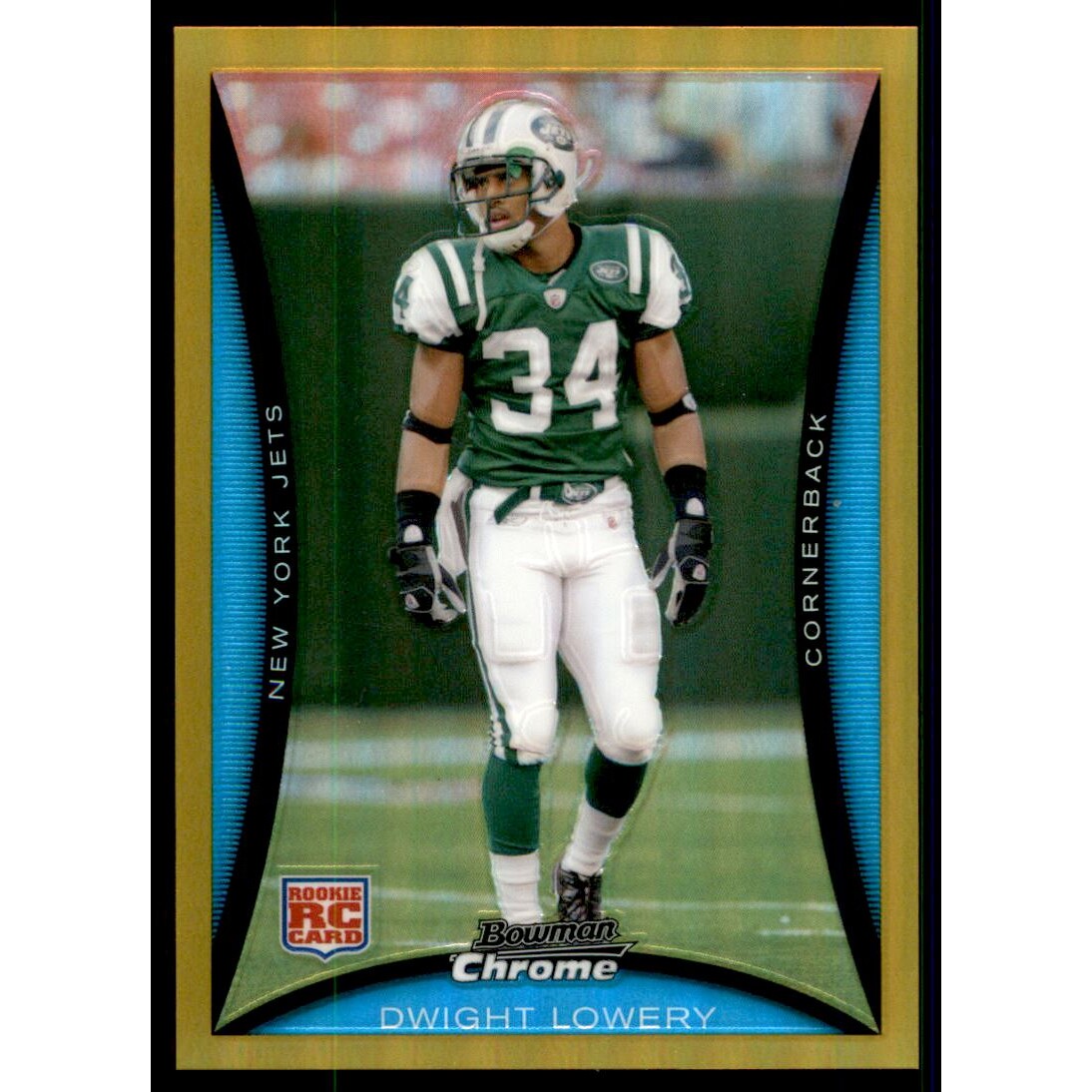 2008 Bowman Chrome Gold Refractors #BC23 Dwight Lowery. rookie card picture