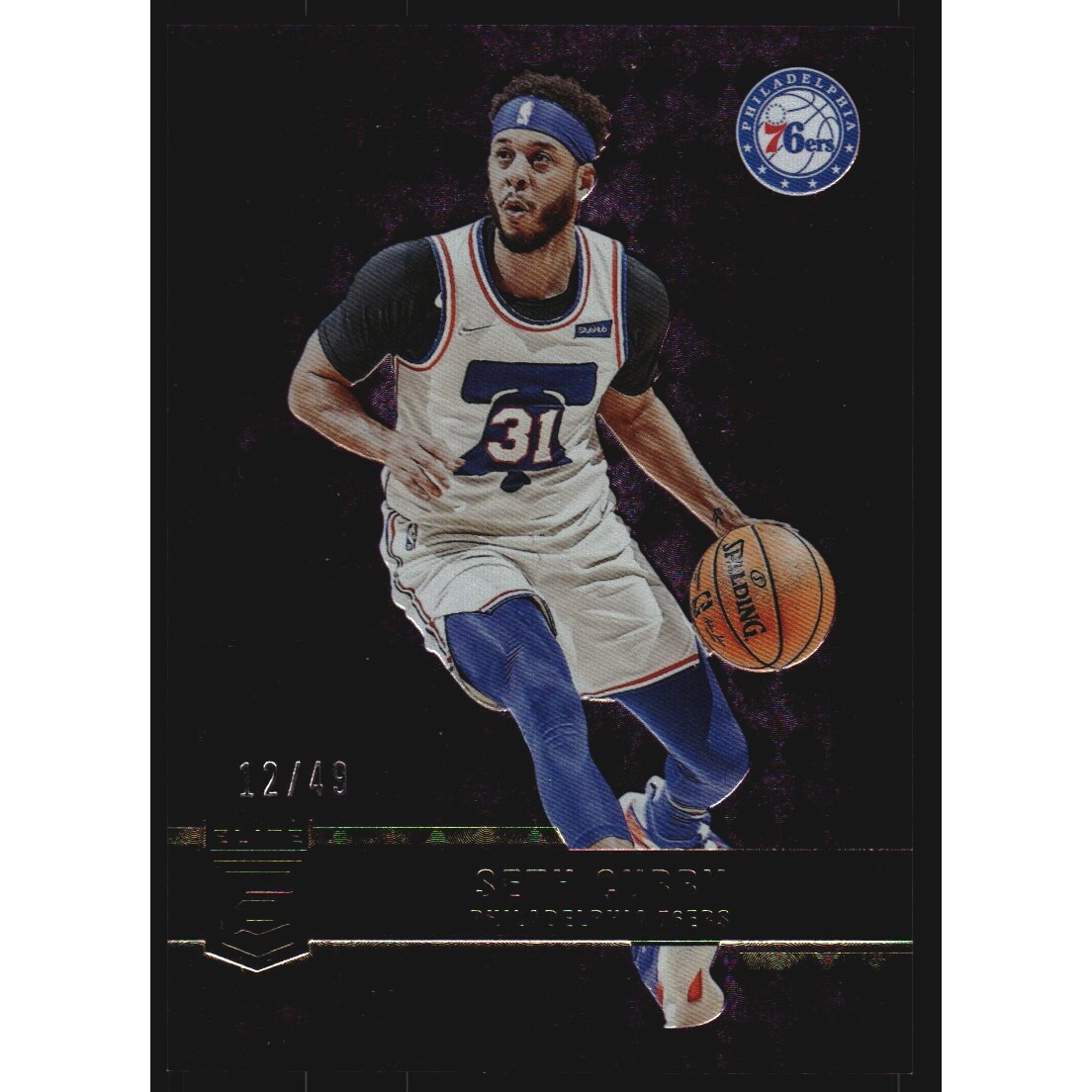 2021-22 Elite Purple #48 Seth Curry