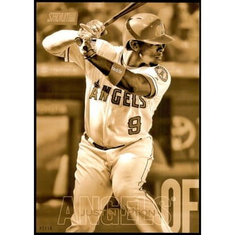 2018 Stadium Club 5x7 Gold #94 Justin Upton