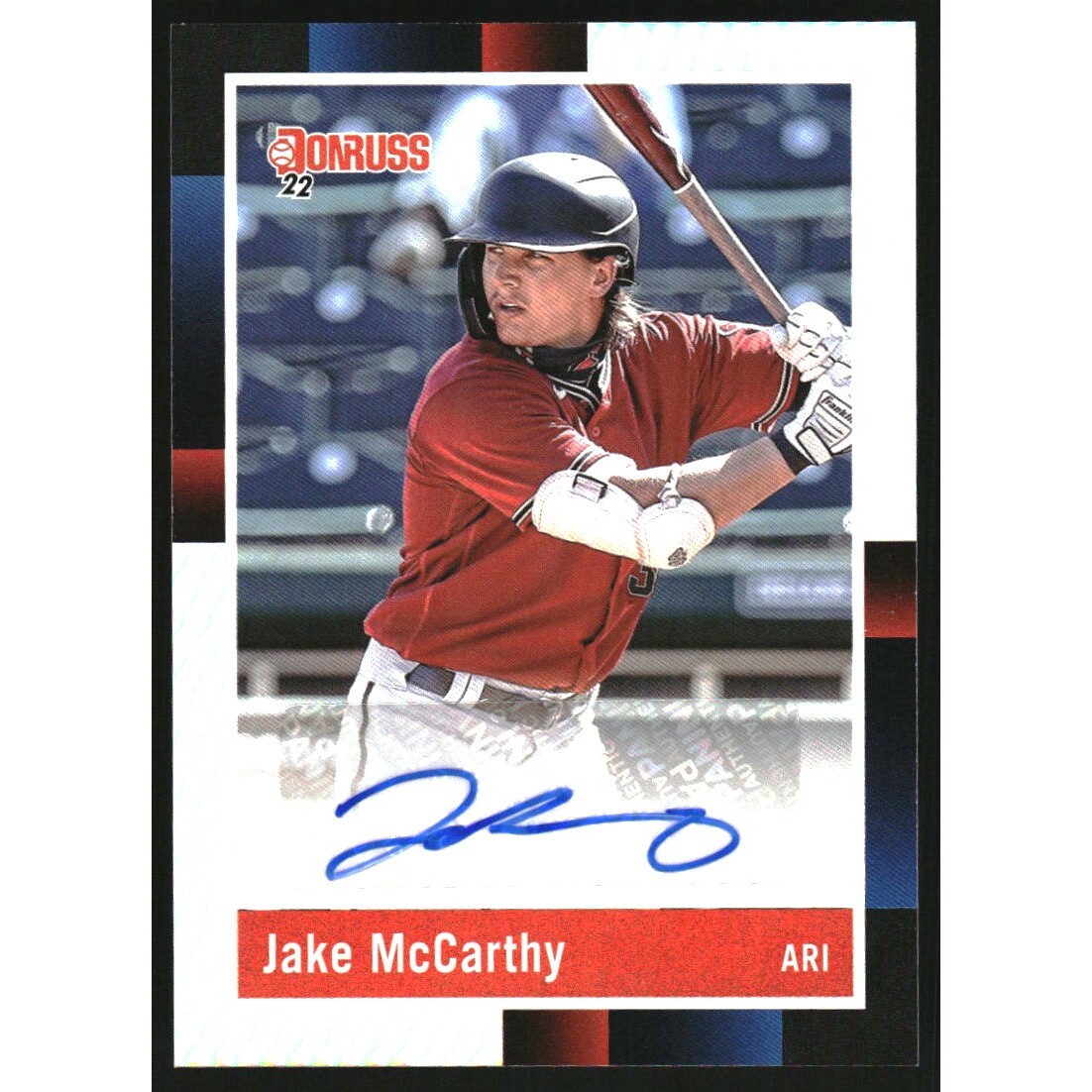 2022 Donruss Retro '88 Signatures Holo #26 Jake McCarthy. rookie card picture