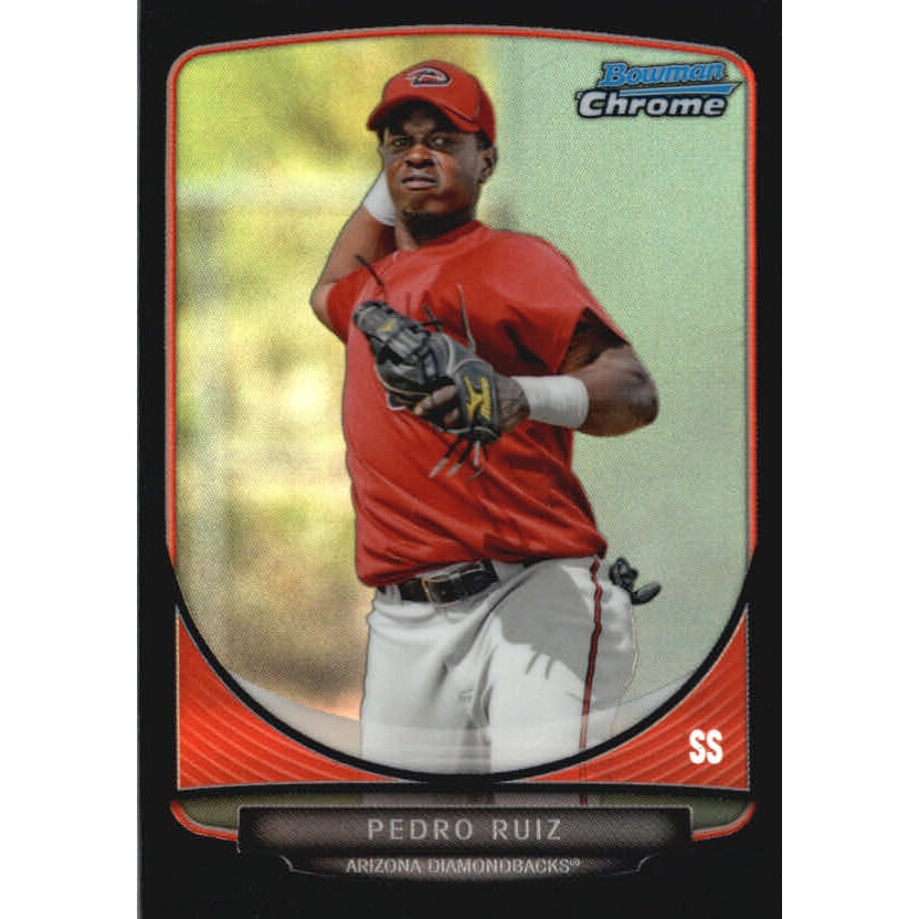 2013 Bowman Chrome Mini Black Refractors #242 Pedro Ruiz