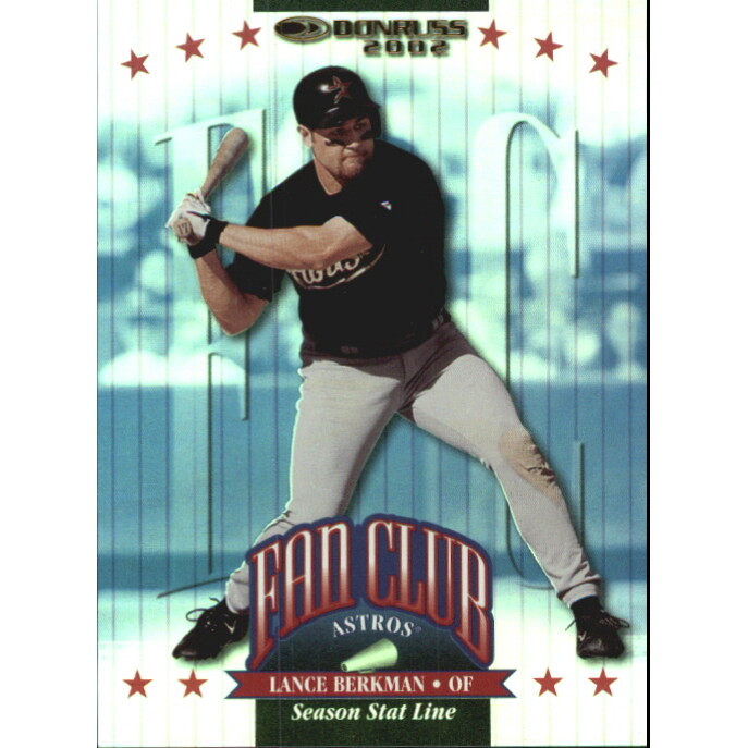 2002 Donruss Stat Line Season #210 Lance Berkman FC/34