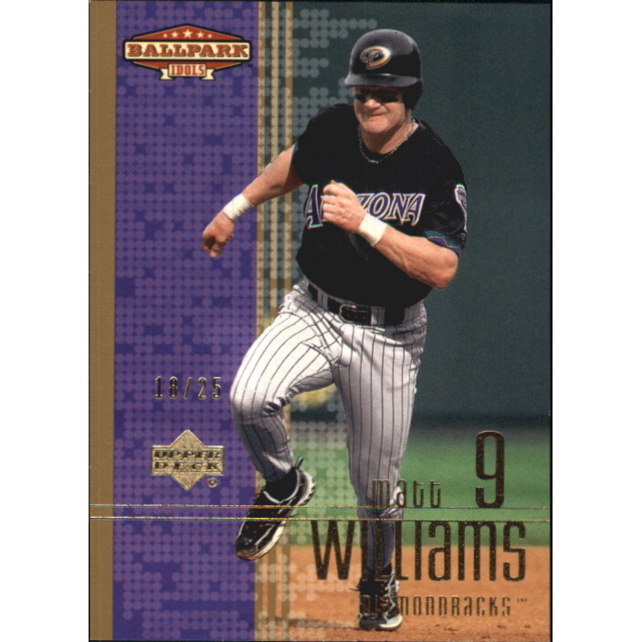 2002 Upper Deck Ballpark Idols Gold #131 Matt Williams. rookie card picture