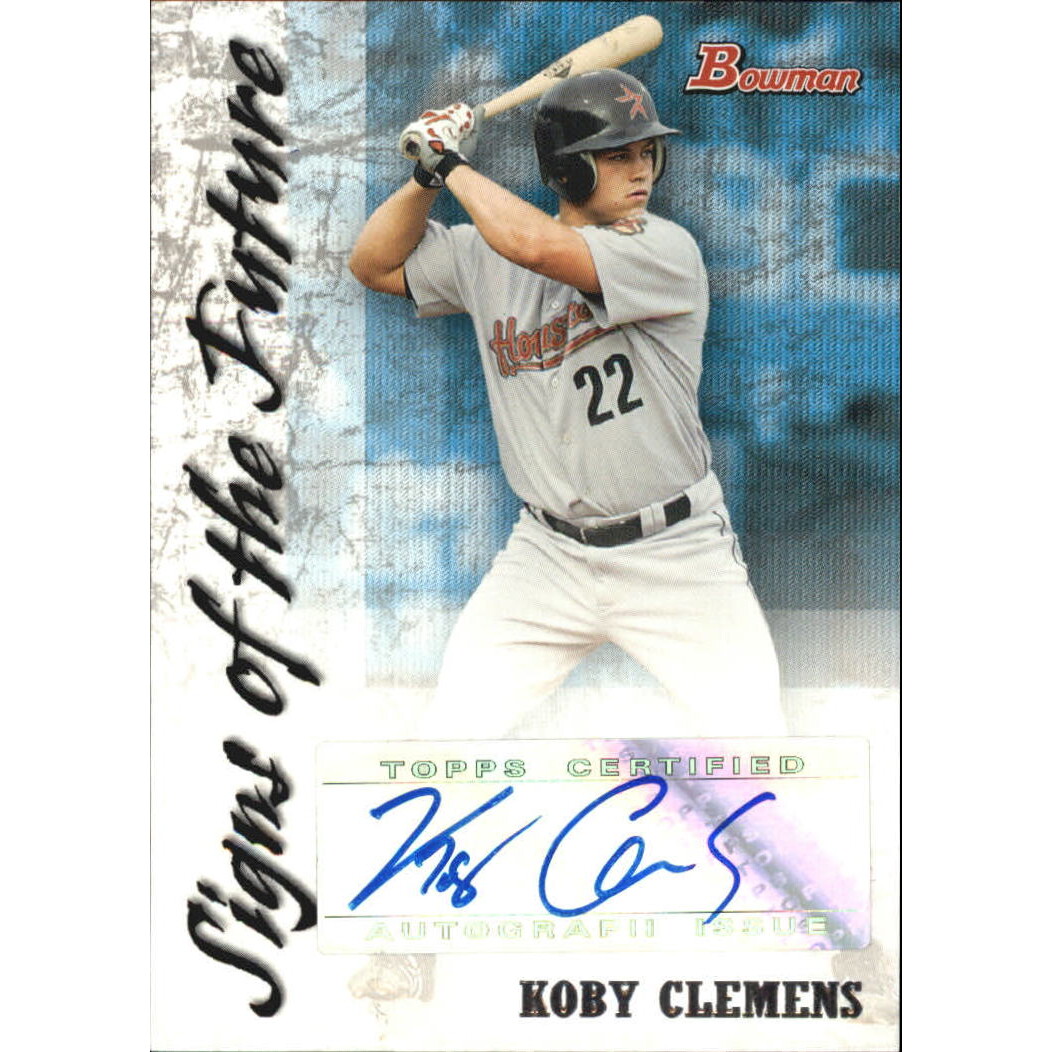 2007 Bowman Signs of the Future #KC Koby Clemens. rookie card picture