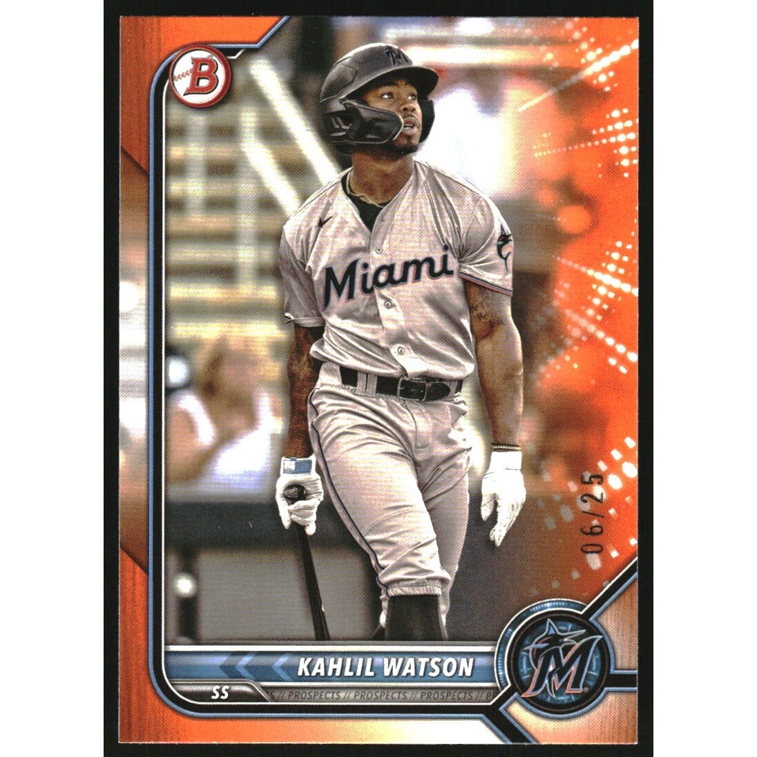 2022 Bowman Draft Orange #BD35 Kahlil Watson