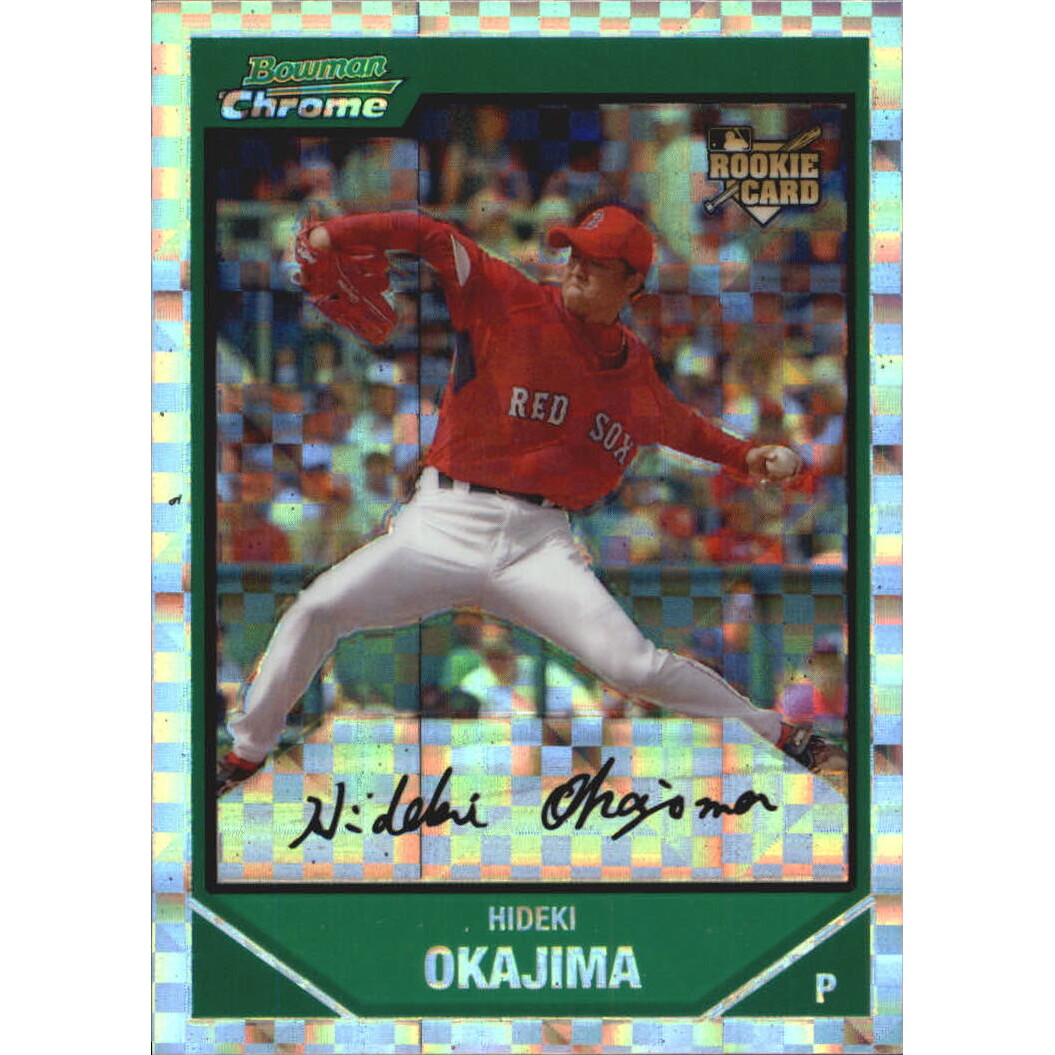 2007 Bowman Chrome X-Fractors #219 Hideki Okajima. rookie card picture
