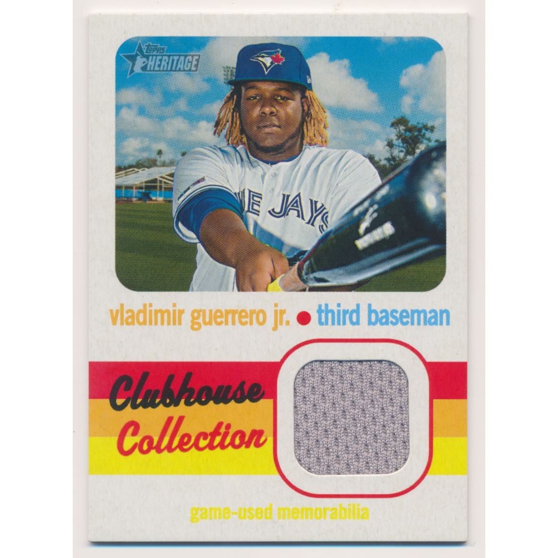 2020 Topps Heritage Clubhouse Collection Relics #CCRVG Vladimir Guerrero Jr.