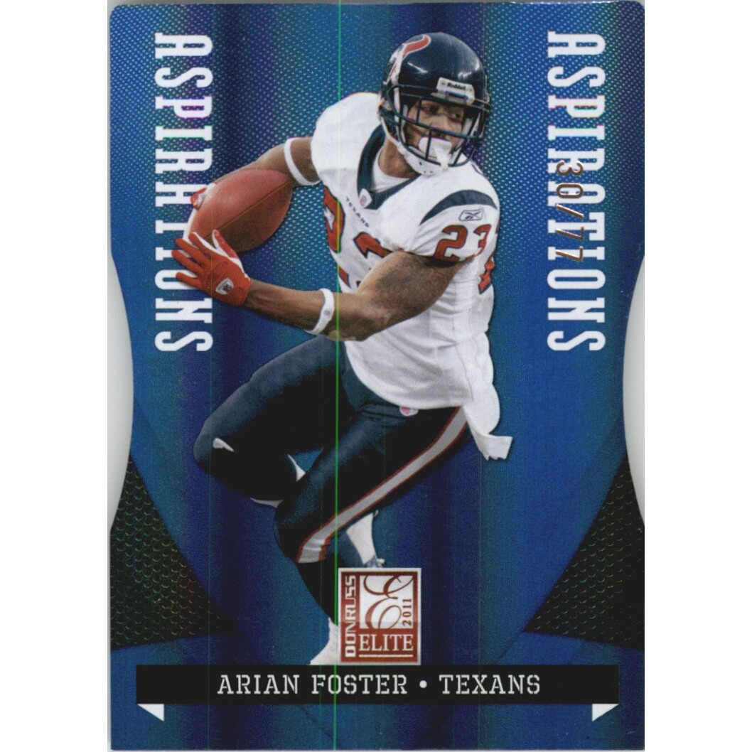 2011 Donruss Elite Aspirations #40 Arian Foster/77