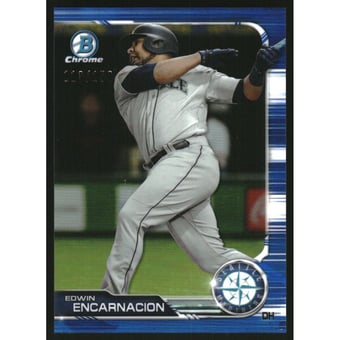 2019 Bowman Chrome Blue Refractors #71 Edwin Encarnacion