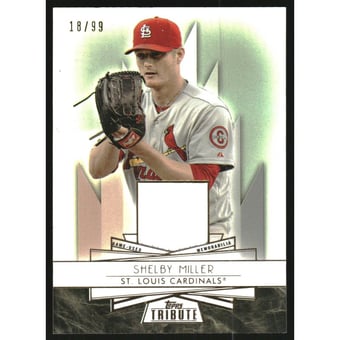 2014 Topps Tribute Forever Young Relics #FYRSM Shelby Miller