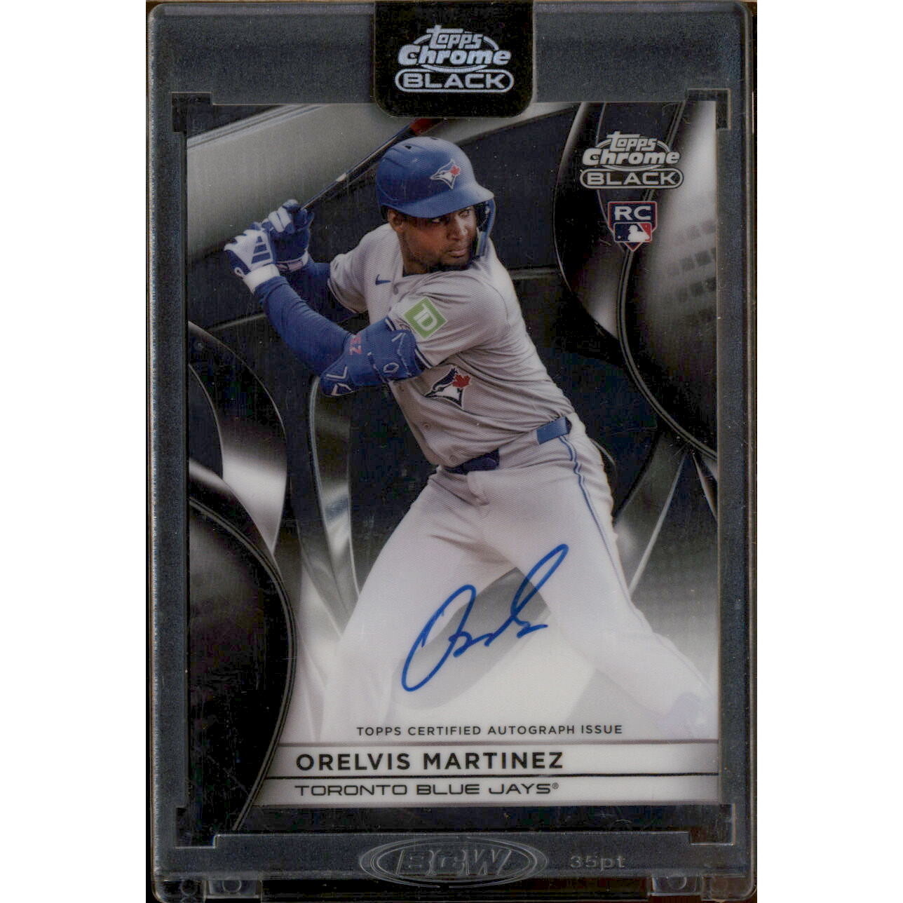 2025 Topps Chrome Black Autographs #CBAOM Orelvis Martinez