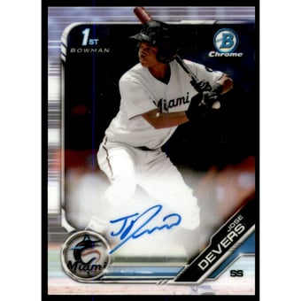 2019 Bowman Chrome Prospect Autographs #CPAJD Jose Devers