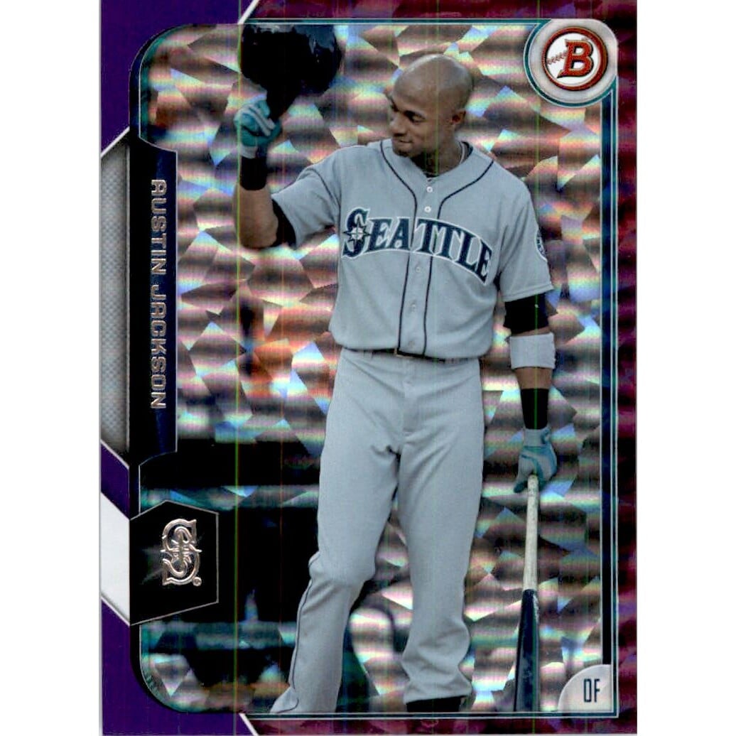 2015 Bowman Purple Ice #70 Austin Jackson. rookie card picture
