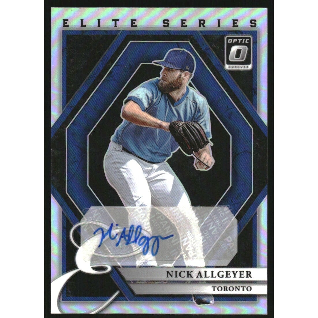 2022 Donruss Optic The Elite Series Signatures Holo #33 Nick Allgeyer. rookie card picture