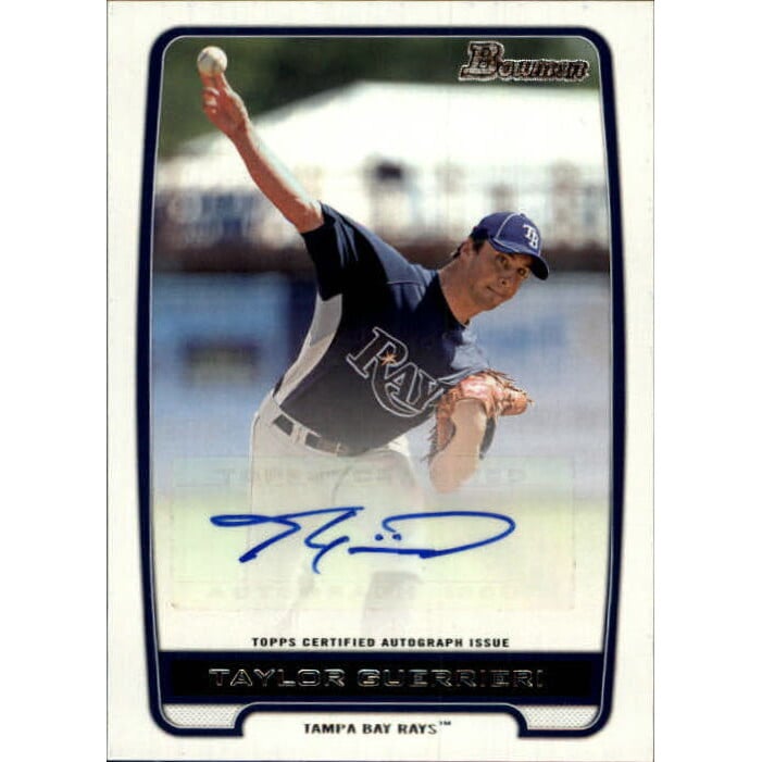 2012 Bowman Prospect Autographs #TG Taylor Guerrieri. rookie card picture