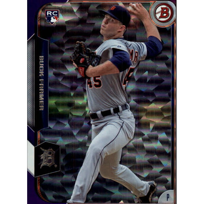 2015 Bowman Purple Ice #138 Buck Farmer. rookie card picture