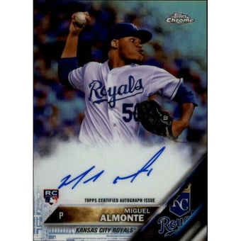 2016 Topps Chrome Rookie Autographs Refractors #RAMAL Miguel Almonte
