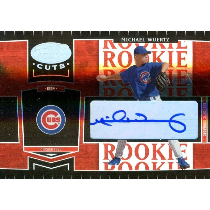 2004 Leaf Certified Cuts Marble Signature Red #284 Michael Wuertz ROO/100
