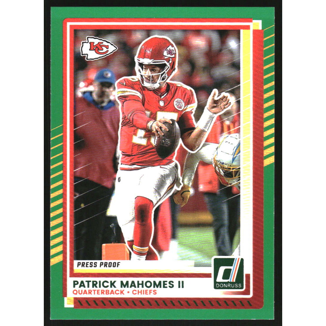 2025 Donruss Press Proof Green #48 Patrick Mahomes II