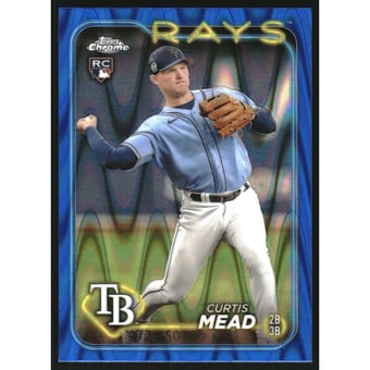 2024 Topps Chrome Blue RayWave Refractors #209 Curtis Mead