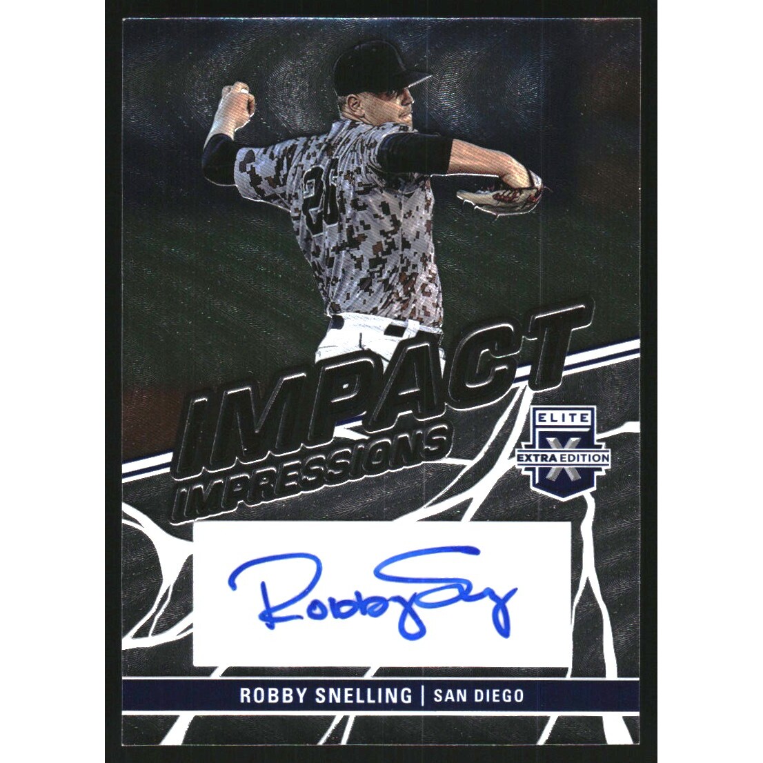 2023 Elite Extra Edition Impact Impressions Signatures #43 Robby Snelling