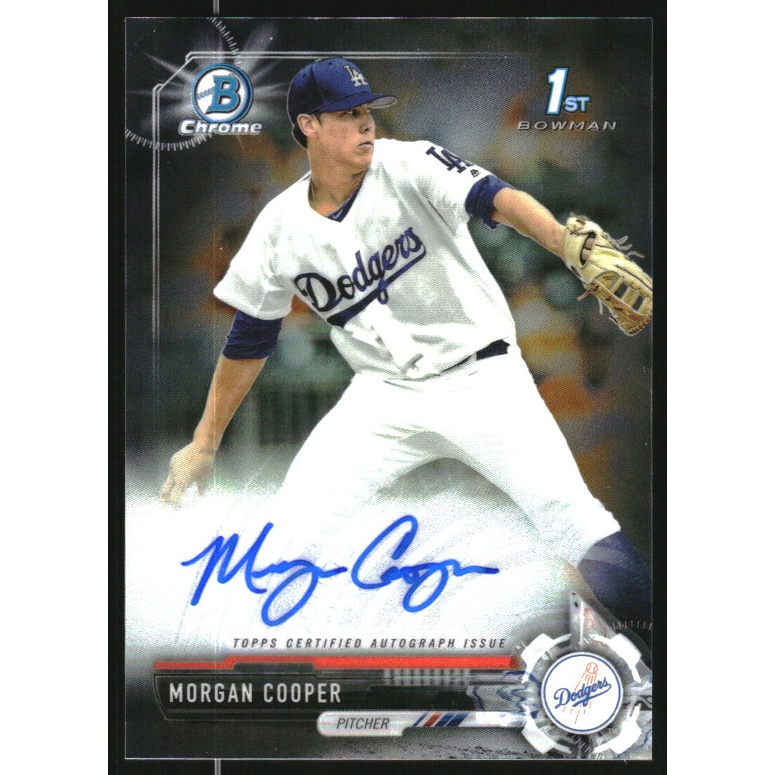 2017 Bowman Chrome Draft Autographs #CDAMC Morgan Cooper 2017 Bowman Chrome Draft Autographs #CDAMC Morgan Cooper