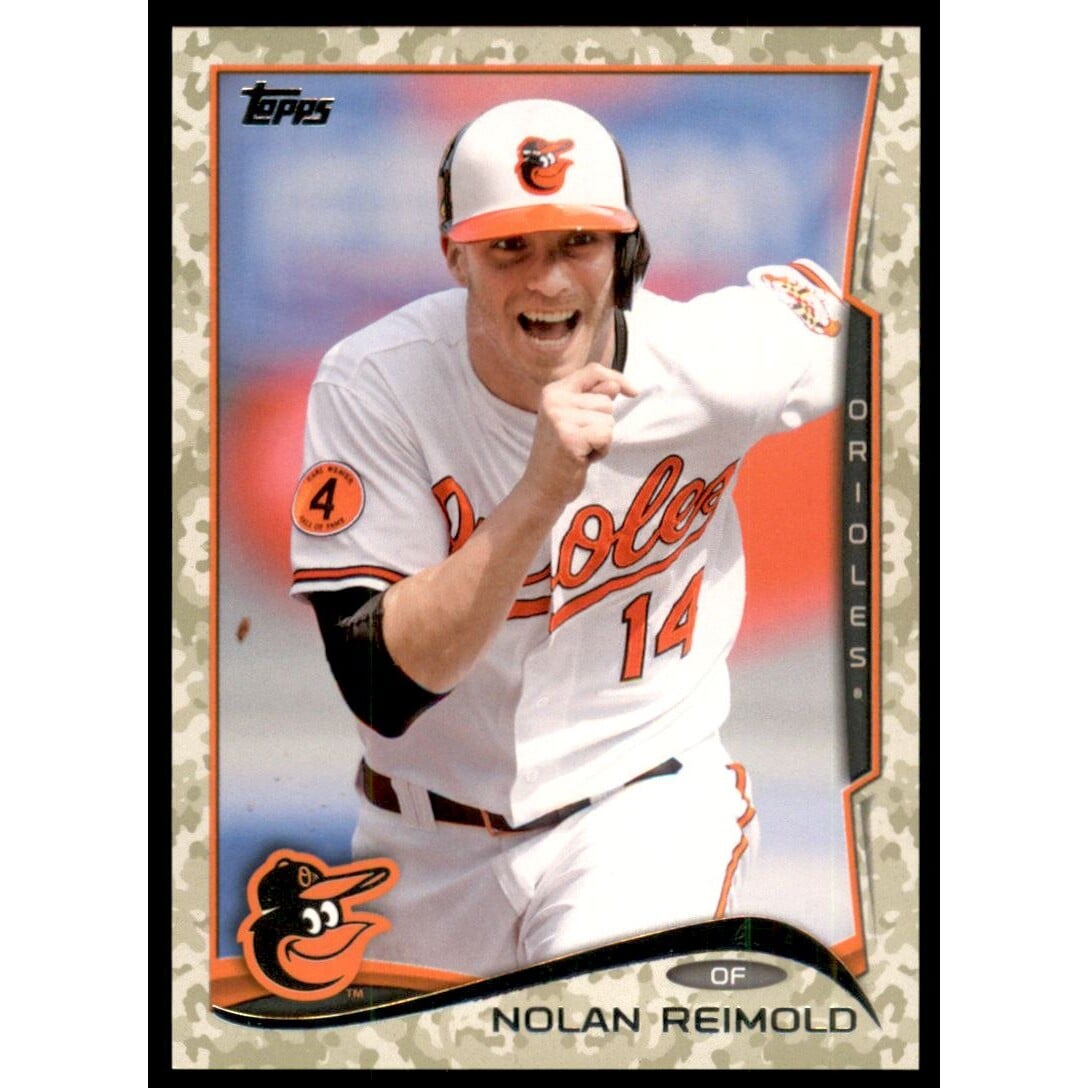 2014 Topps Camo #558 Nolan Reimold. rookie card picture