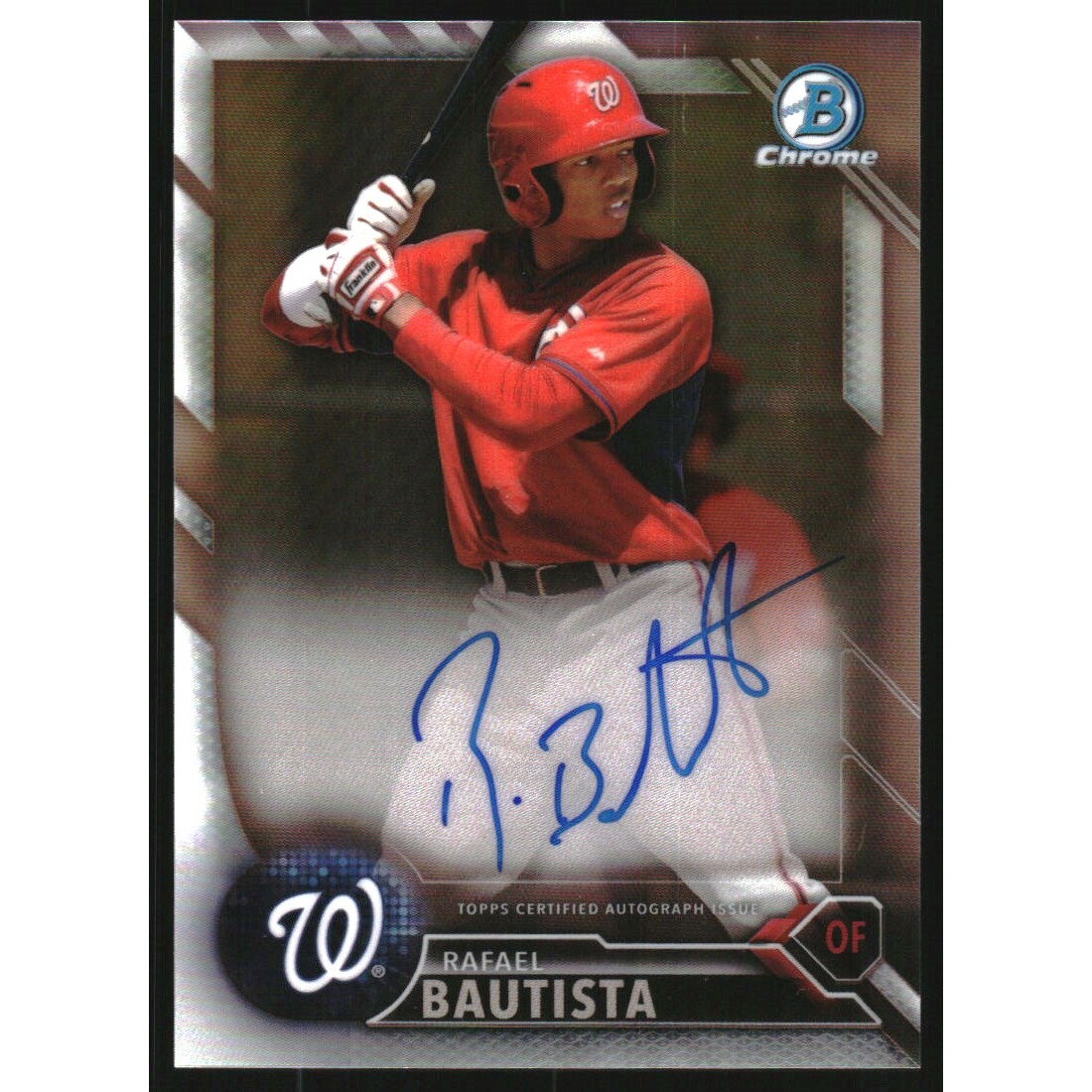 2016 Bowman Chrome Prospect Autographs Refractors #CPARB Rafael Bautista