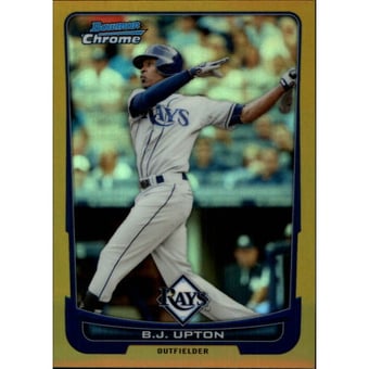2012 Bowman Chrome Gold Refractors #48 B.J. Upton