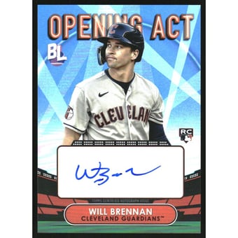 2023 Topps Big League Opening Act Autographs #OAABRE Will Brennan