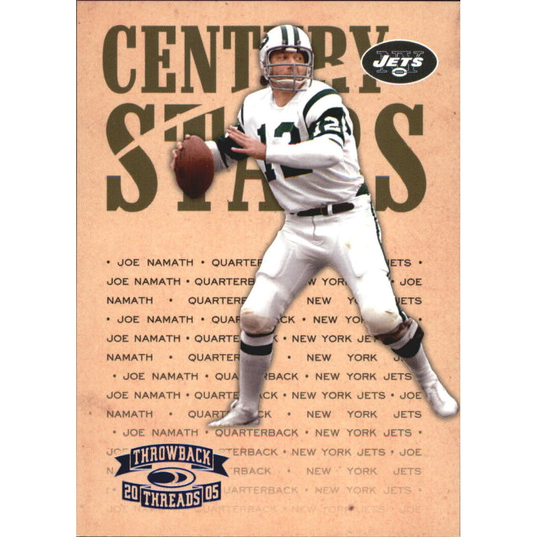 2005 Throwback Threads Century Stars Blue #11 Joe Namath