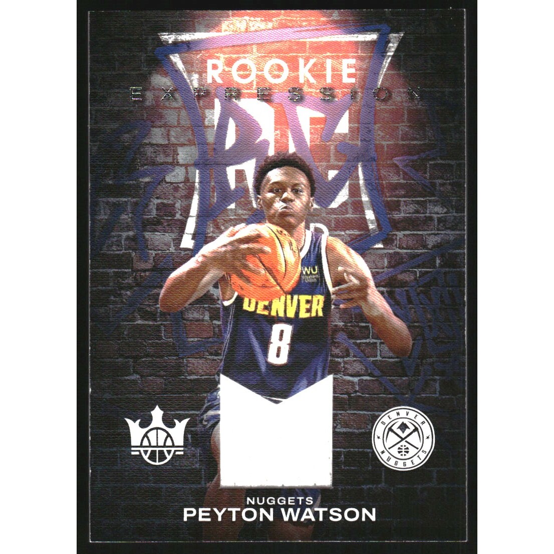 2022-23 Court Kings Rookie Expression Memorabilia #10 Peyton Watson