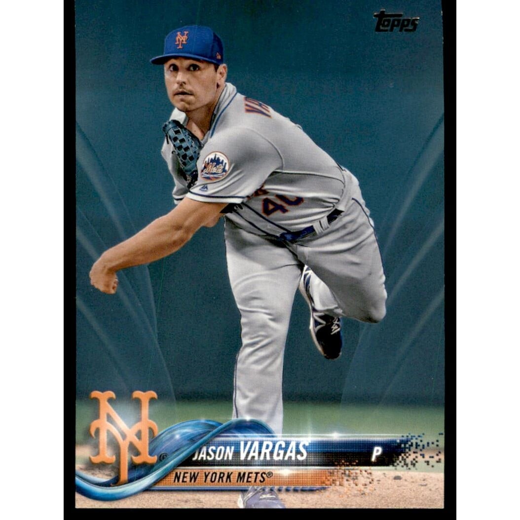 2018 Topps Father's Day Blue #530 Jason Vargas. rookie card picture