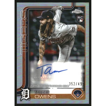2025 Topps Chrome Update Autographs Refractors #ACTOW Tyler Owens