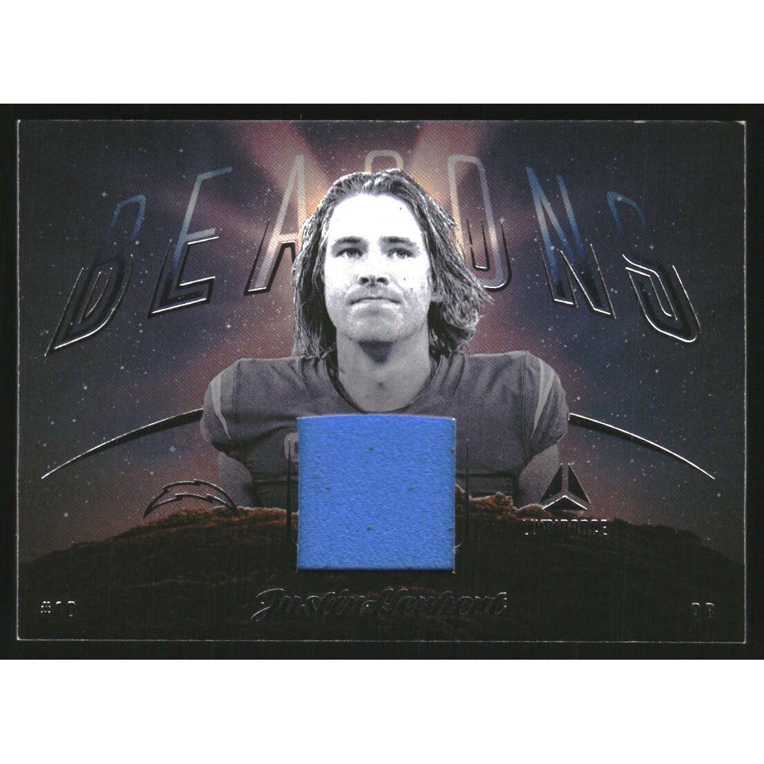 2023 Panini Luminance Beacons Jerseys #3 Justin Herbert. rookie card picture