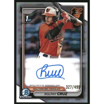 2024 Bowman Chrome Prospect Autographs Refractors #CPARC Rolphy Cruz