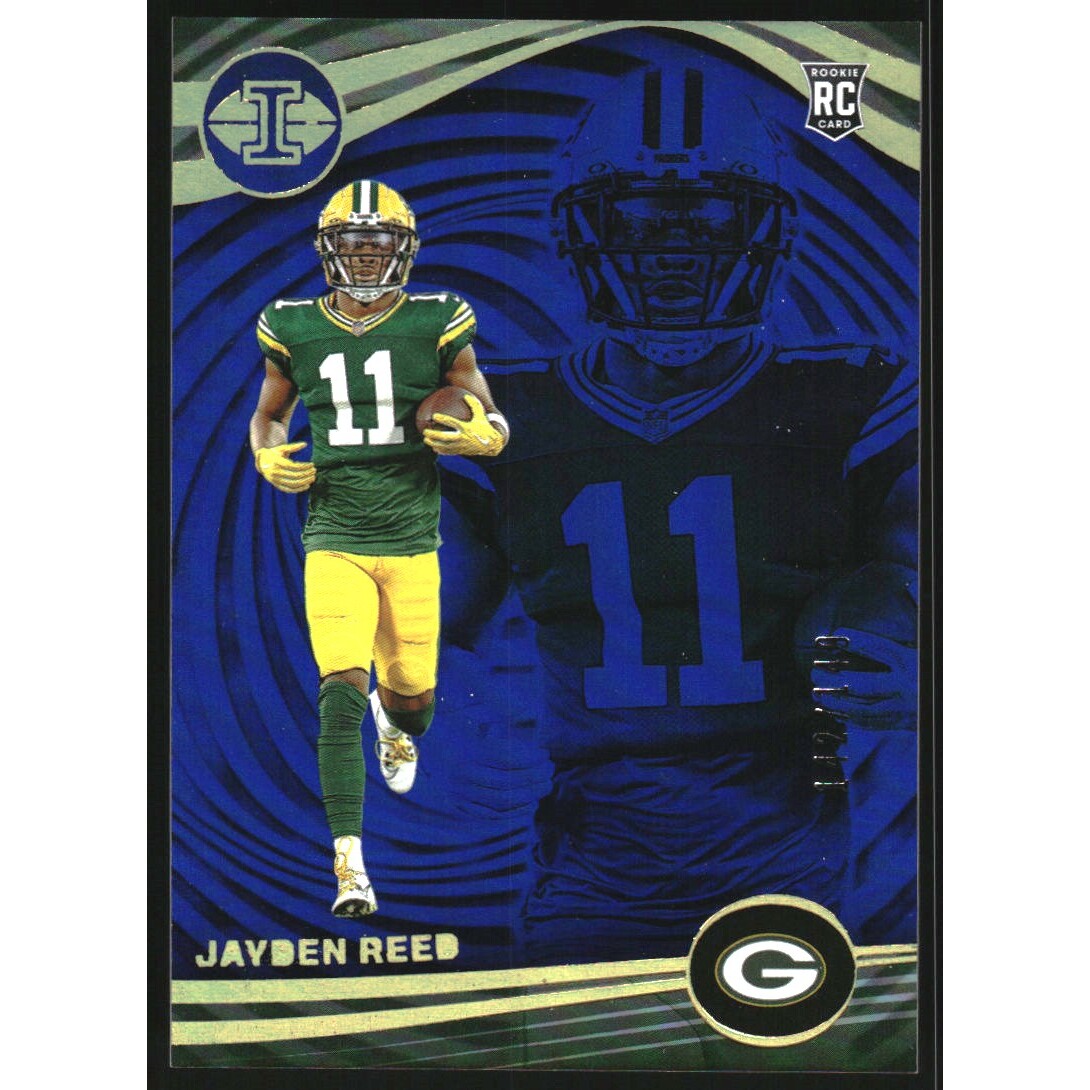 2023 Panini Illusions Blue #41 Jayden Reed. rookie card picture