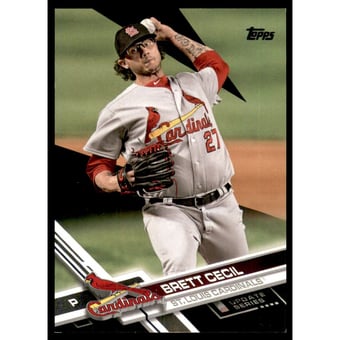 2017 Topps Update Black #US199 Brett Cecil